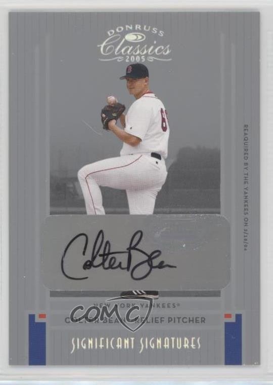 2005 Donruss Classics 57/100 Colter Bean #205 Rookie Auto RC 1f1