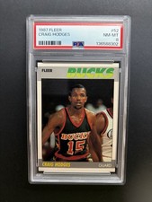 1987 Fleer Basketball #52 Craig Hodges PSA 8 NM-MT Milwaukee Bucks