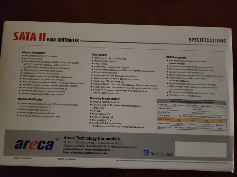 Areca 24-port SATA II Raid Controller - Image 2 of 2