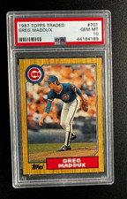 1987 Topps #70T Greg Maddux R/C Gem Mint 10 PSA