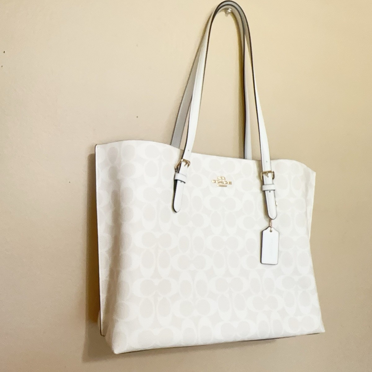 NWT Coach Mollie Tote Bag In Signature Canvas 1665 Value $428 | eBay