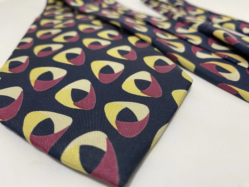 Corbata para el cuello Preswick & Moore multicolor hecha a mano 100 % seda para hombre hecha en China Foto 4 de 4