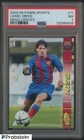 2004-05 Panini Sports Mega Cracks Soccer #71 Lionel Messi RC Rookie PSA 7 NM