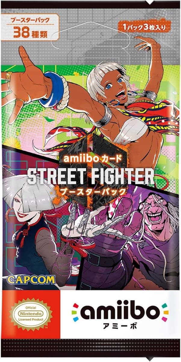 Street Fighter 6 amiibo Card Booster Pack unopened Box New
