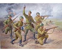 Zvezda 500788077 – 1: 72 Wwii Russian Infantry Figures Set