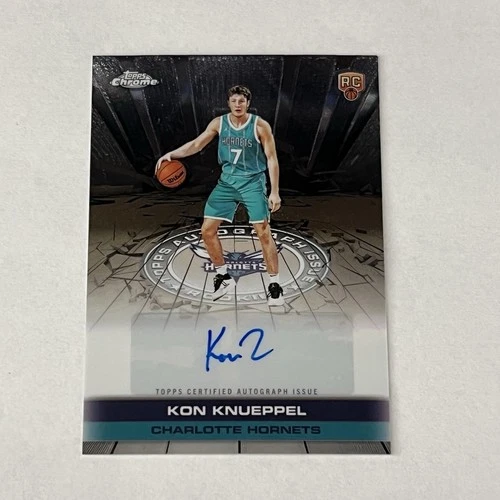 KON KNUEPPEL 2025-26 Topps Chrome Autograph Issue Rookies Auto RC ROTY Charlotte