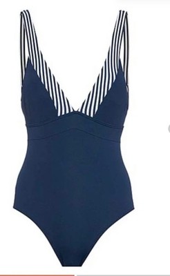  Esprit Badeanzug Bondi Beach,marineblau/ weiß, Gr 40, neu mit Etikett 