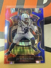 2025 Panini Select - Concourse JT Tuimoloau #31 Red & Blue Shock Prizm (RC)