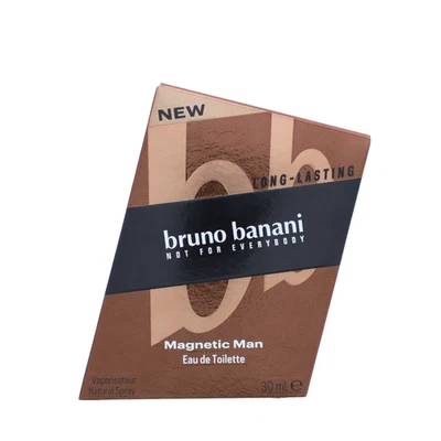 bruno banani Magnetic Man EDT 30ml fesselnd holziger Amberduft Herren - Bild 1 von 3