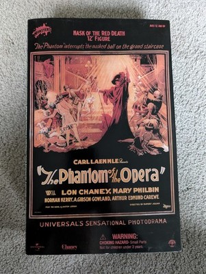 1/6 scale THE PHANTOM OF THE OPERA MASK OF THE RED DEATH 12  FIGURE SIDESHOW MIB