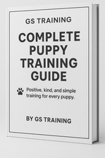  GS Training Puppy Guide – Complete Dog Training Manual for Beginners laminated 