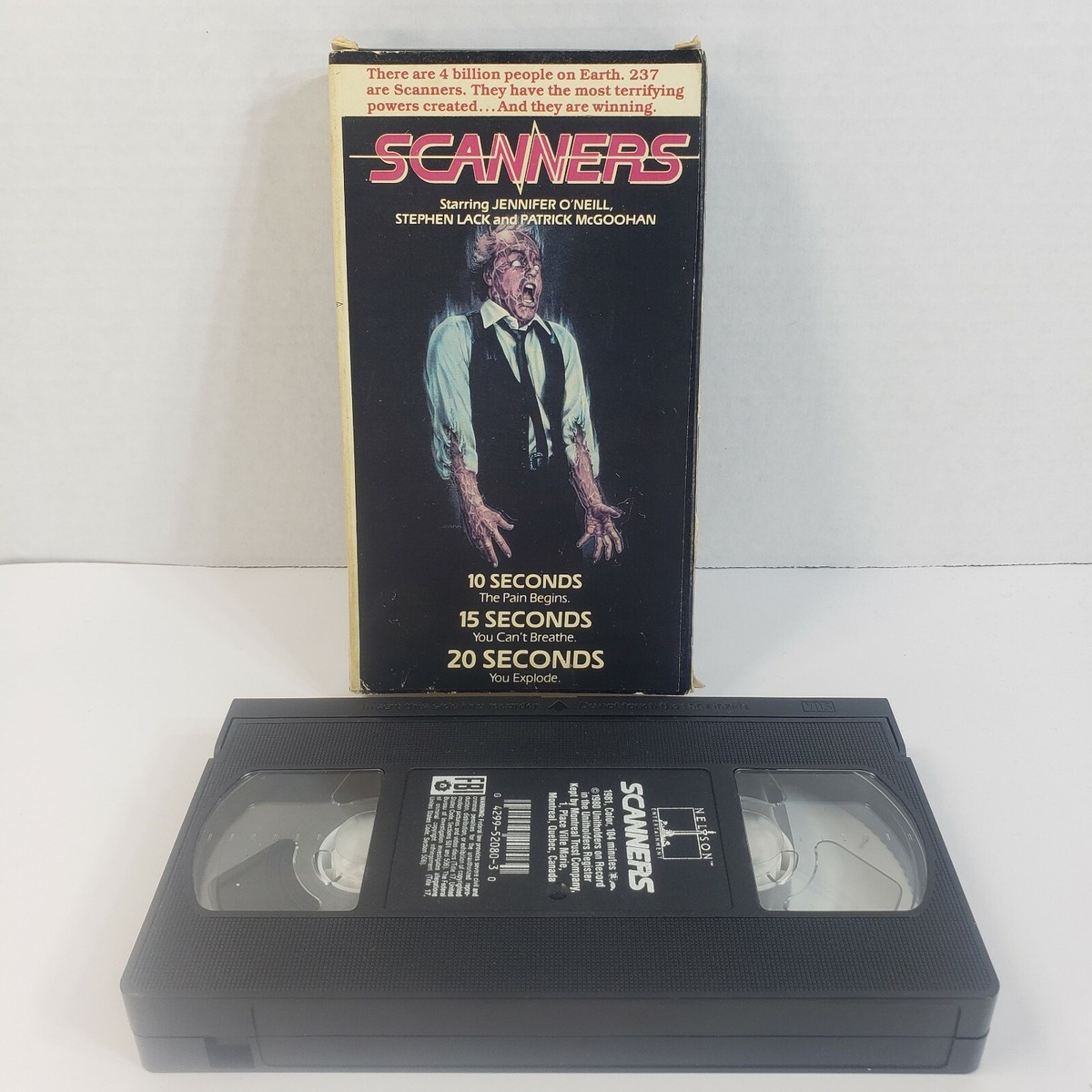 SCANNERS VHS Video Tape 80s Rare Horror Sci Fi Cult Classic