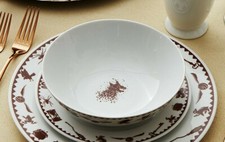 WB Harry Potter Hogwarts House Animals Icons 4 Piece Dinner Set Plates Cup Bowl