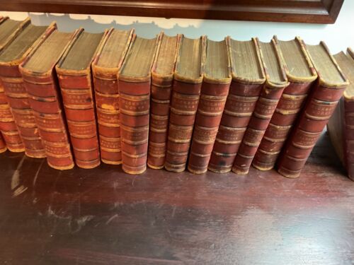 WORKS OF DICKENS 15 Volume 1/2 Leather Set Chapman & Hall 1890-1891