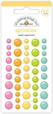 Doodlebug Sprinkles Easter Assortment Dots Pink Blue Green Orange Yellow