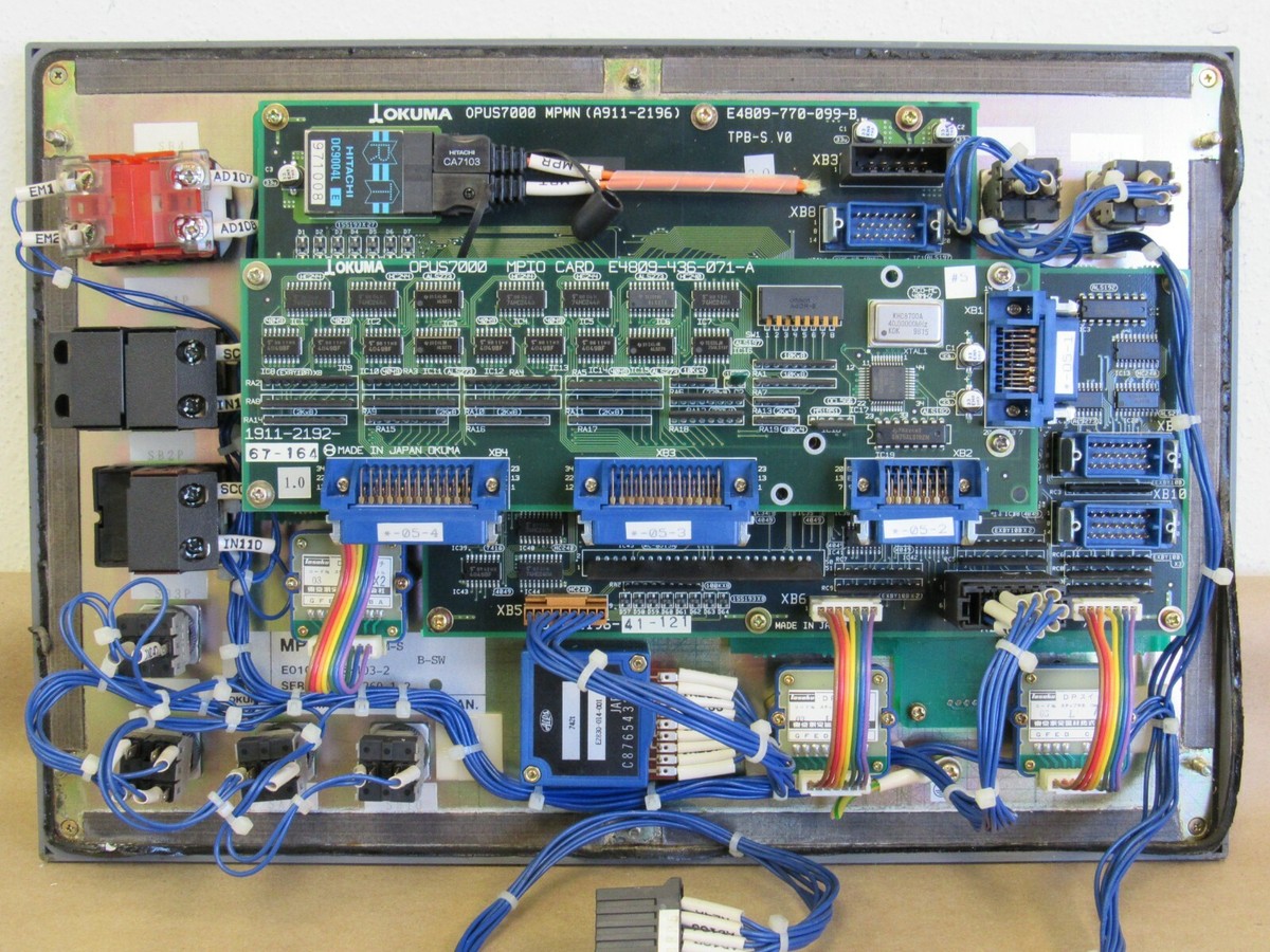 OKUMA CONTROL PANEL MPN7000 E0105-566-103-2 E4809-770-099-B E4809