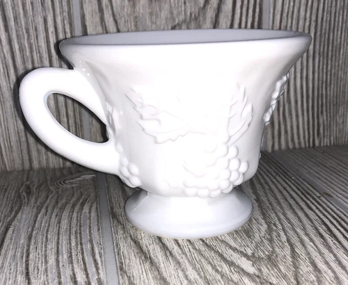 Vintage White Milk Glass Indiana Harvest Grape Tea Coffee Cup Replacement