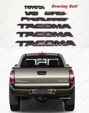 7pc Emblem Overlay Kits Matte Black Fit 2005-2015 Toyota Tacoma V6 Sr5 Prerunner 7pc Emblem Overlay Kits Matte Black Fit 2005-2015 Toyota Tacoma V6 Sr5 Prerunner