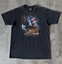 Vtg Harley Davidson 3D Emblem Follows The Eagle T-Shirt Size XL Made in USA