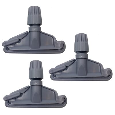 3er Pack Kunststoff Kentucky Mopp Kopf Clip Universal Befestigung sichere Befestigung Griff