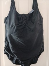 NEW Lands' End Women's SLENDERSUIT tummy control CARMELA 26W 3X BLACK one piece