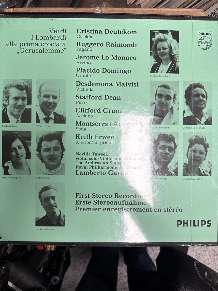 Verdi, I Lombardi, 1972 - 3 x LP Box, Deutekom, Domingo, Raimondi - NM Vinyl - Image 2 of 4