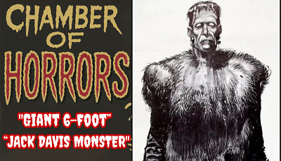 FRANKENSTEIN 6-Ft Poster 24''x72'' Door Print 60s Jack Davis Comic Art Classic