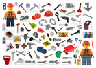 LEGO HARDWARE DIY STORE  Construction Work & Garden Tool Utensil Accessories NEW