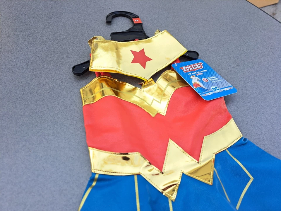Wonder Woman Dog Pet Halloween Costume XS EXTRA SMALL DC Comics Justice League - Image 4 of 4