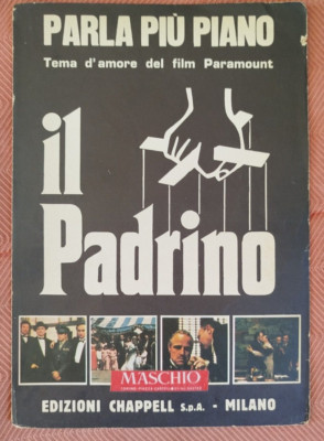 NINO ROTA IL PATINO THE PATE PARLA PLUS PIANO OST PARTITUR NOTEN 1972