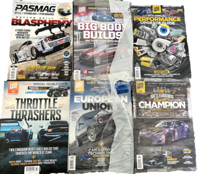 PAS MAG (6) Issue lot, Three brand new in shrink wrap  #164 #167 #168 #169 