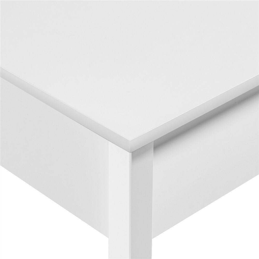 Corner Computer Desk Dressing Table w/Storage Drawer & Shelves for Home