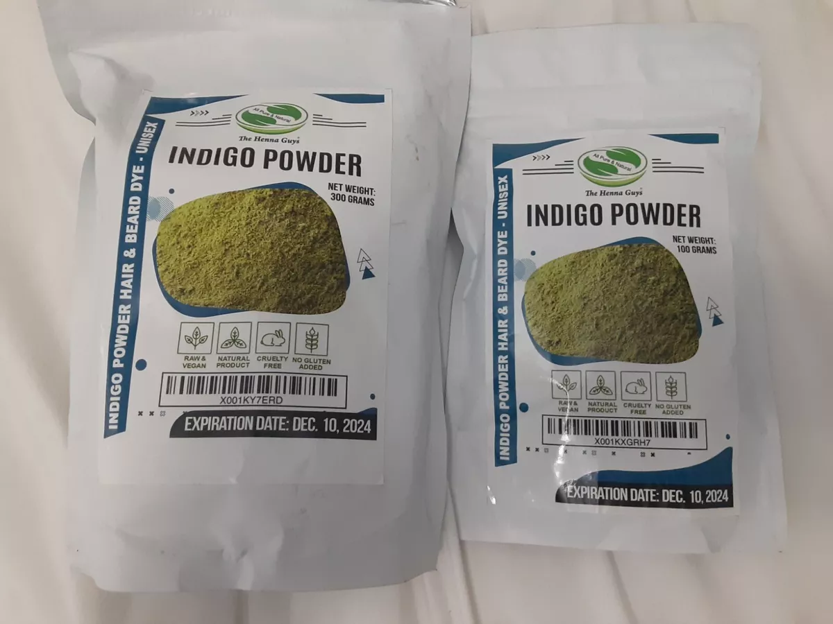 Indigo Powder Hair & Beard Dye / Color 100 Grams - The Henna Guys