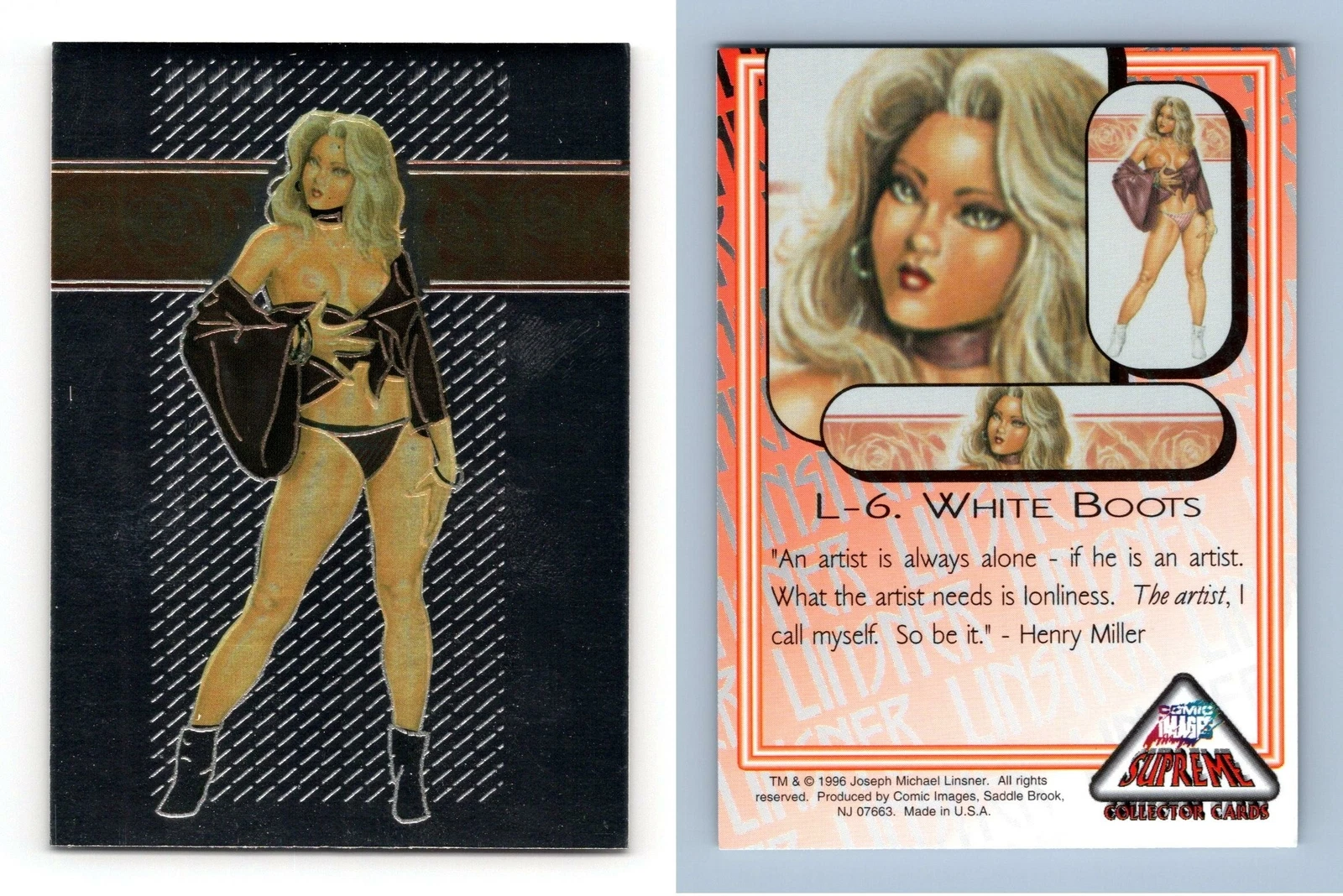 White Boots #L 6 Comic Images Supreme 1996 Trading Card