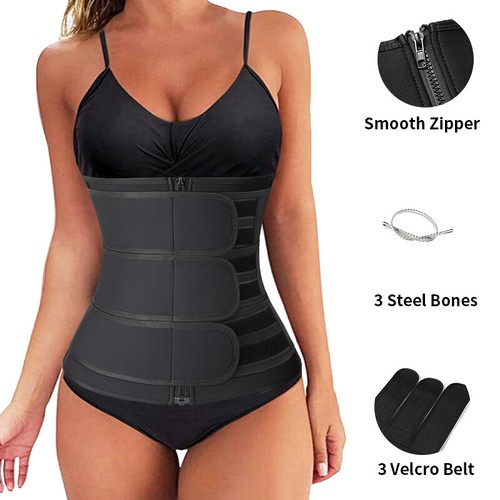 Body Shaper For Women Waist Corset Trainer Sauna Sweat Weight Loss Trimmer Belt - Picture 18 of 21