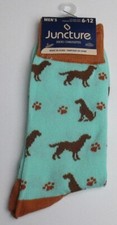 New Mens Size 6-12 Juncture Crew Socks - Dogs