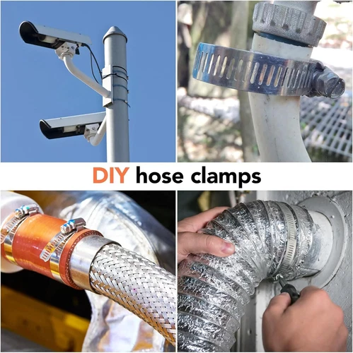 11.5FT+8 Fasteners Adjustable Large Hose Clamps Worm Gear Stainless Steel Clamp - Bild 6 von 14