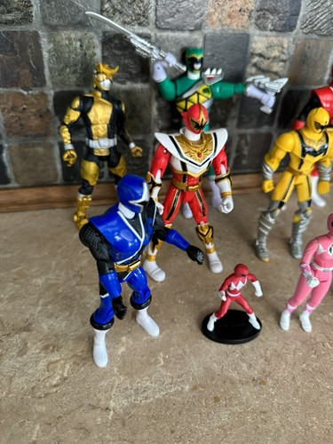 Mighty Morphin Power Ranger Action Figure Mixed Lot Blue Green Red Yellow Pink + - Picture 3 of 8