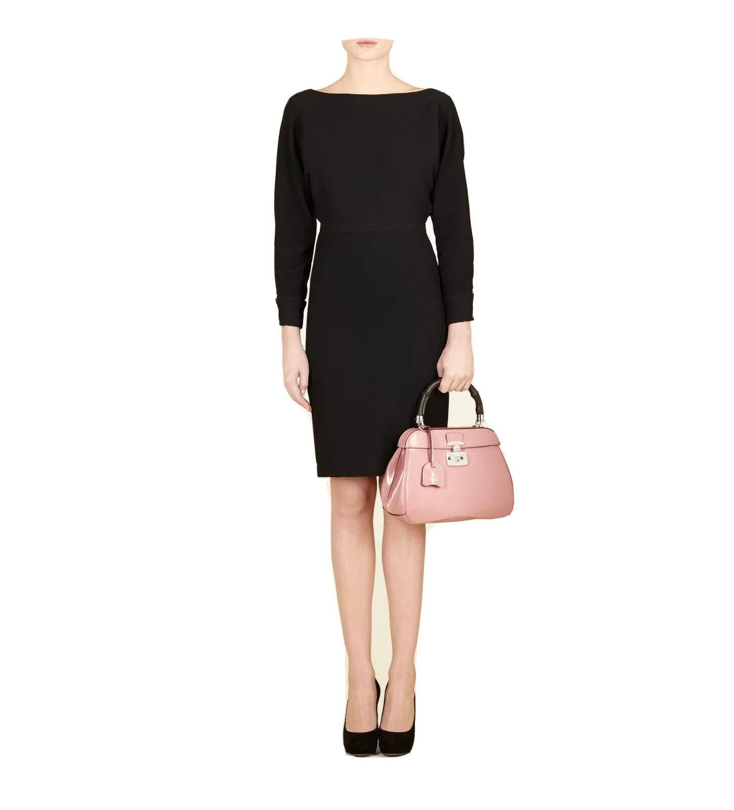 Gucci LADYLOCK Small Bamboo handle soft pink Bag in Leather RRP €2600