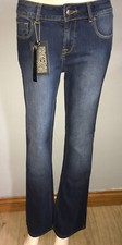 Biba Boot Cut Eli Dark Denim Jeans Size 10 Leg 32 Brand New
