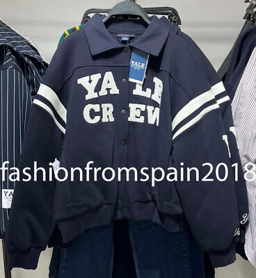 ZARA NEW WOMAN YALE™ PADDED JACKET NAVY BLUE S,M,L 4174/300