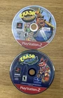LOT Crash Bandicoot Nitro Kart AND Wrath of Cortex Sony 2 PS2 Disc Only