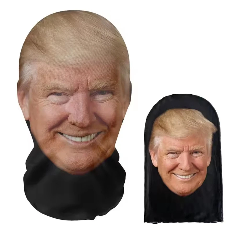 🎇President 🤣 Donald Trump Breathable Pullover Mask Full Face Halloween Costume - Image 2 of 4
