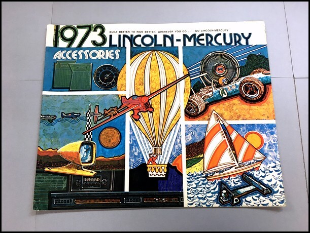 1973 Lincoln Mercury Factory Accessories Car Sales Brochure Catalog  Continental