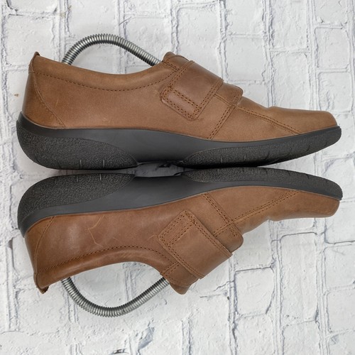 Hotter Comfort Sugar hellbraune Damengröße 11 Leder-Loafer Schuhe England Hakenschlaufe - Bild 11 von 15