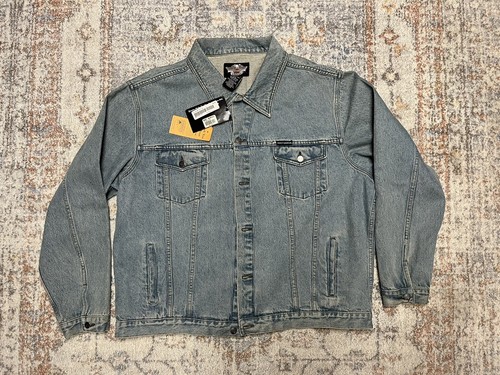 Vintage Harley Davidson Women's Jean Jacket Size 3XL NEW - Picture 2 of 4