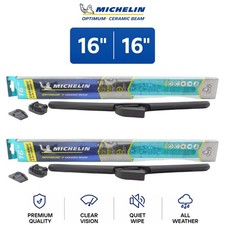 Michelin Optimum+ Ceramic Beam 16"/16" Wiper Blade Set 2-Pc For Europa 69-75