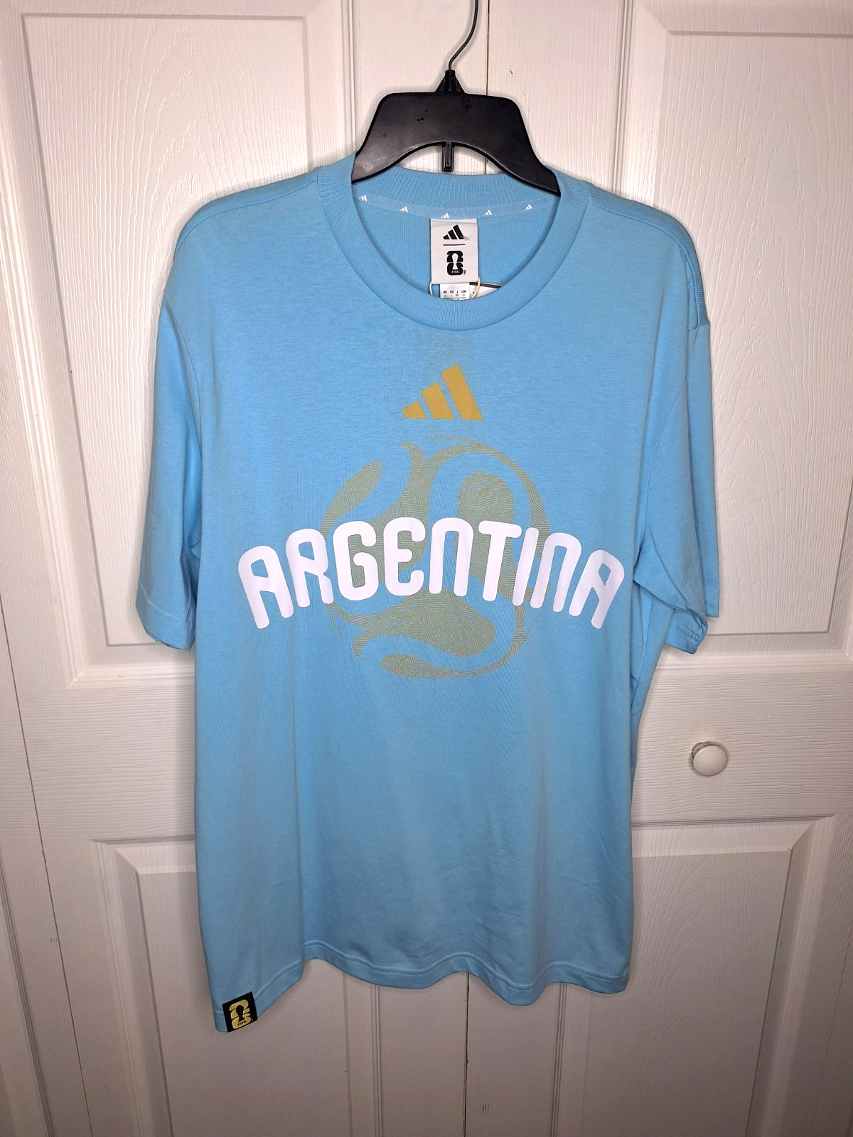 Adidas Argentina Blue T-Shirt FIFA World Cup 26 JZ8915 size Large