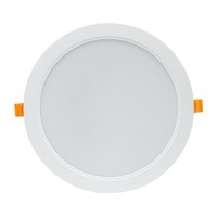 Led Einbauleuchte Downlight Panel Weiß Rund Ø22Cm IP54 24W 2900Lm Warmweiß 3000K