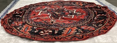 RED MULTI 10'-0'' x 10'-0'' Broken Thread Rug Reduced Price 1172682434 VTH211A-10R